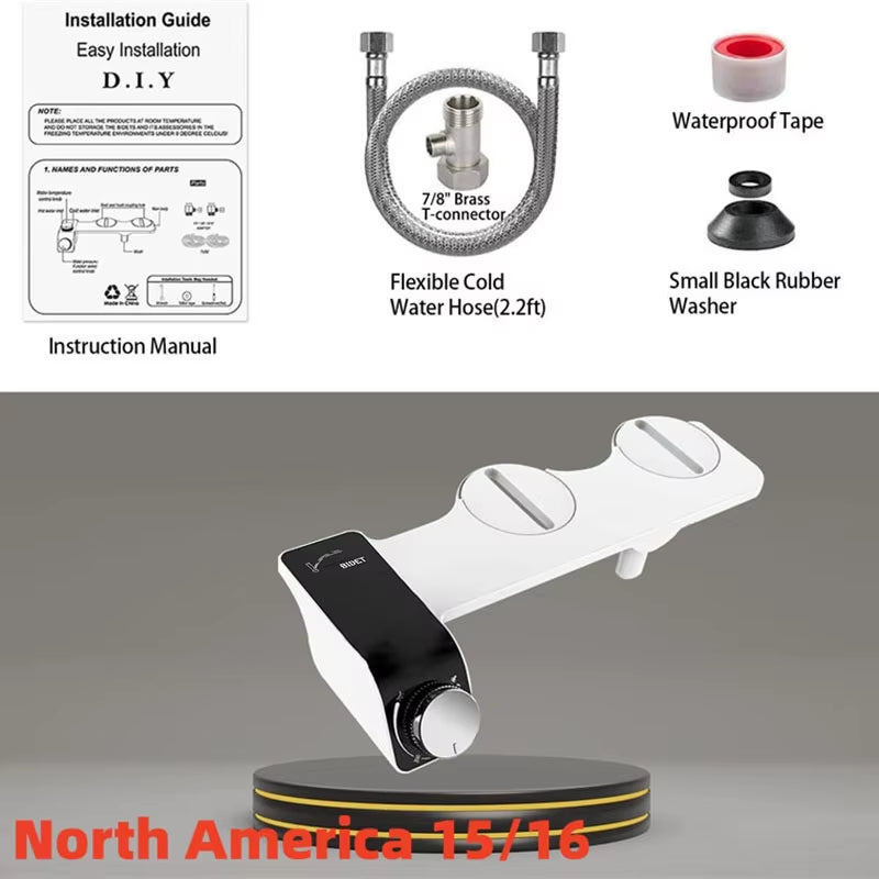 1 Set Portable Bidet for Women Self-Cleaning Toilet Attachment with Non-Electric Spray Washer Hygienic Bathroom Accessories