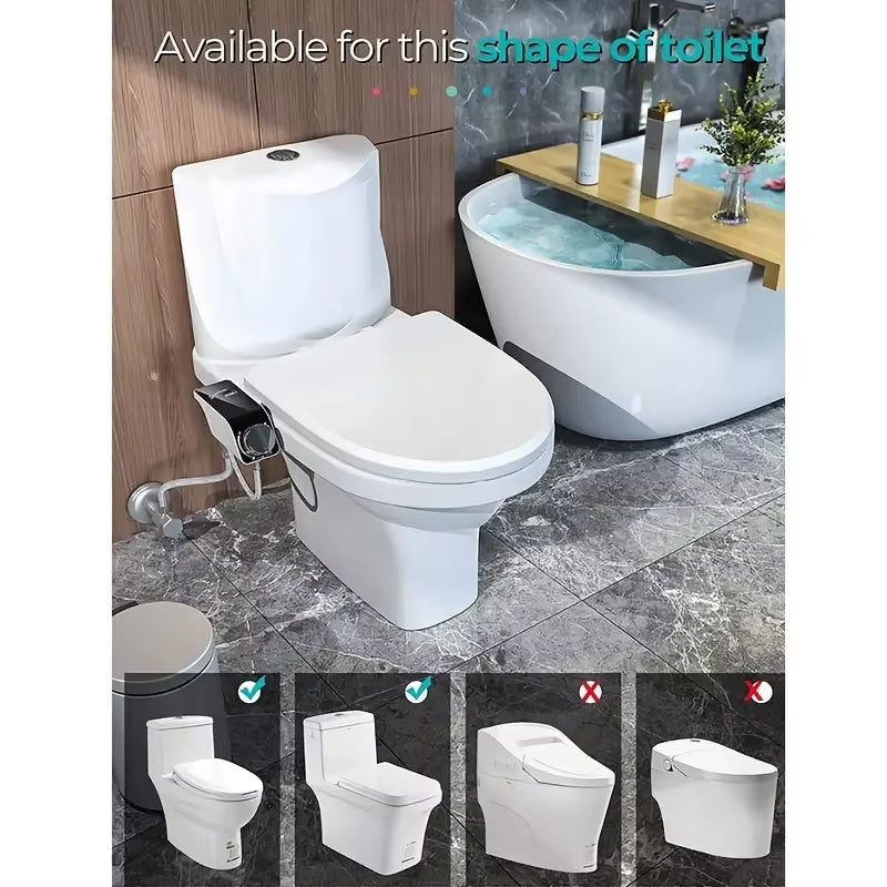 1 Set Portable Bidet for Women Self-Cleaning Toilet Attachment with Non-Electric Spray Washer Hygienic Bathroom Accessories