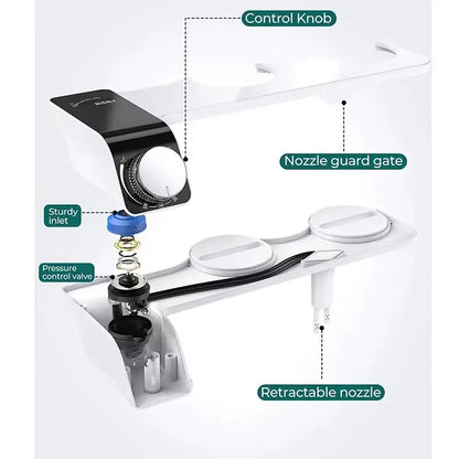 1 Set Portable Bidet for Women Self-Cleaning Toilet Attachment with Non-Electric Spray Washer Hygienic Bathroom Accessories