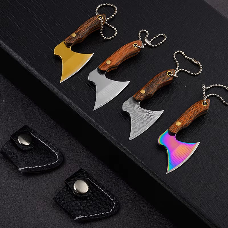 Mini Kitchen Knife Keychain Unboxing Portable Wine Bottle Opening Small Blade Paper Cutting EDC Fixed Blade Knife