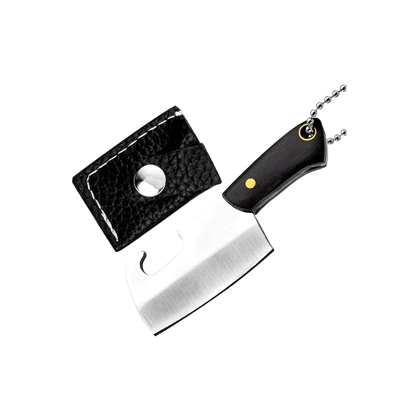 Mini Kitchen Knife Keychain Unboxing Portable Wine Bottle Opening Small Blade Paper Cutting EDC Fixed Blade Knife