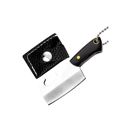 Mini Kitchen Knife Keychain Unboxing Portable Wine Bottle Opening Small Blade Paper Cutting EDC Fixed Blade Knife