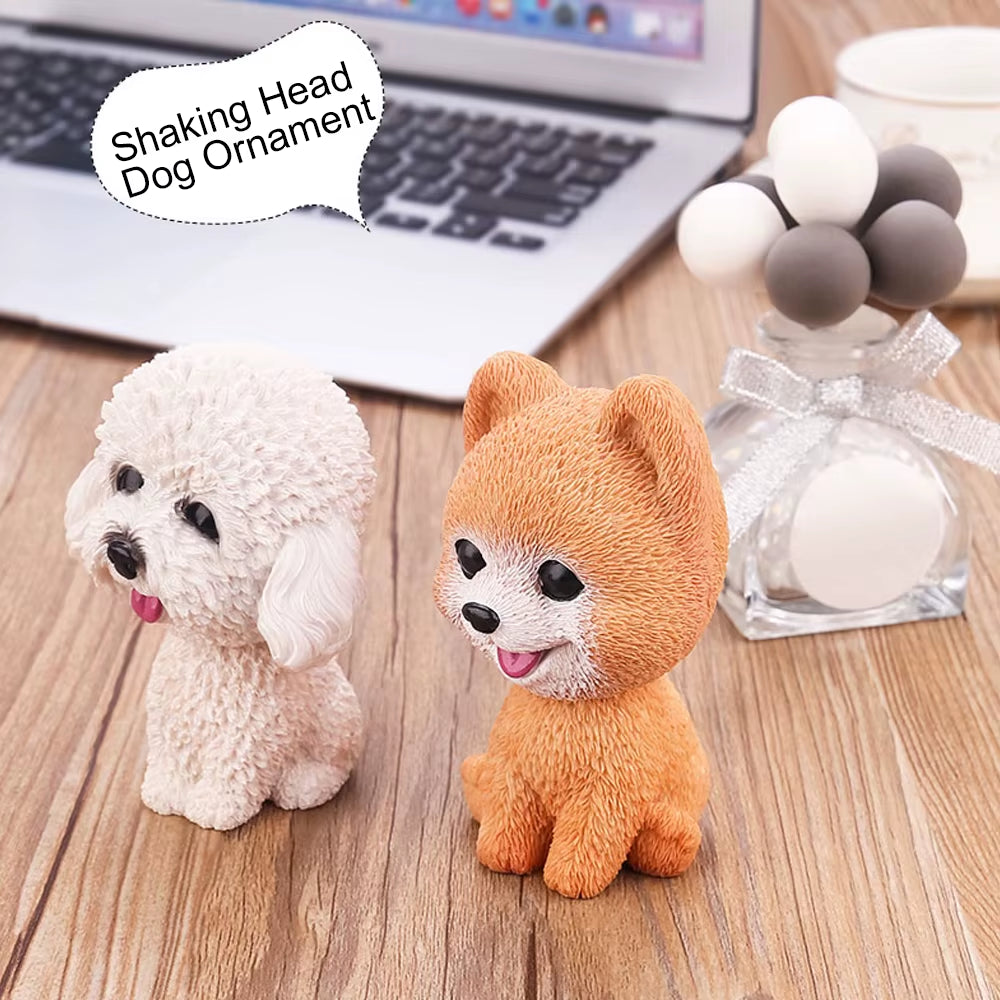 Car Ornament Car Decoration Cute Cartoon Dogs Action Figure Figurines for Girls Gifts Auto Interior Dashboard Accessories