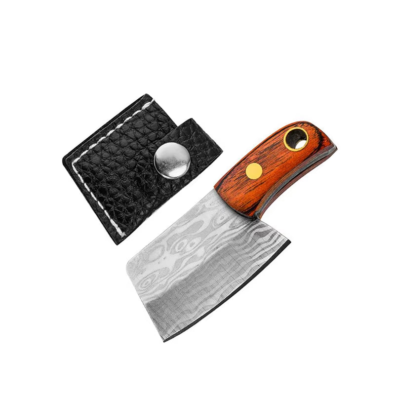 Mini Kitchen Knife Keychain Unboxing Portable Wine Bottle Opening Small Blade Paper Cutting EDC Fixed Blade Knife