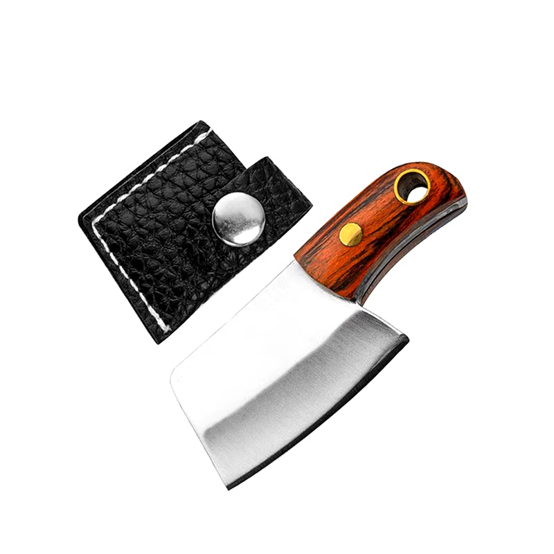 Mini Kitchen Knife Keychain Unboxing Portable Wine Bottle Opening Small Blade Paper Cutting EDC Fixed Blade Knife